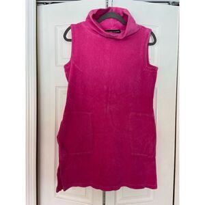 Adrienne Vittadini Sleeveless Knit Dress Fuchsia Pink Size M